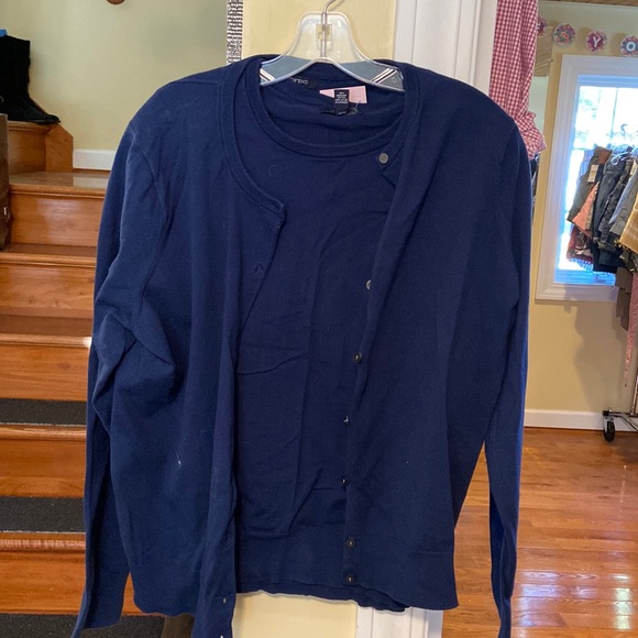 Sweaters | Lands End Navy Sweater 